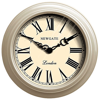 Newgate Gallery Wall Clock, Cream